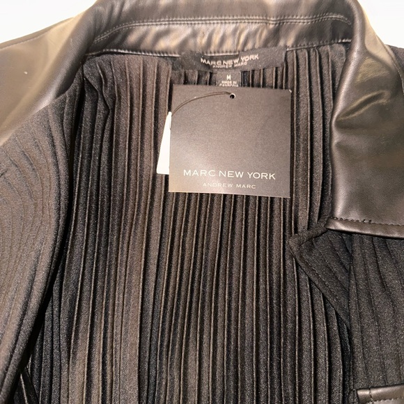 Marc New York Women's Black Ribbed Blazer - Picture 4 of 4